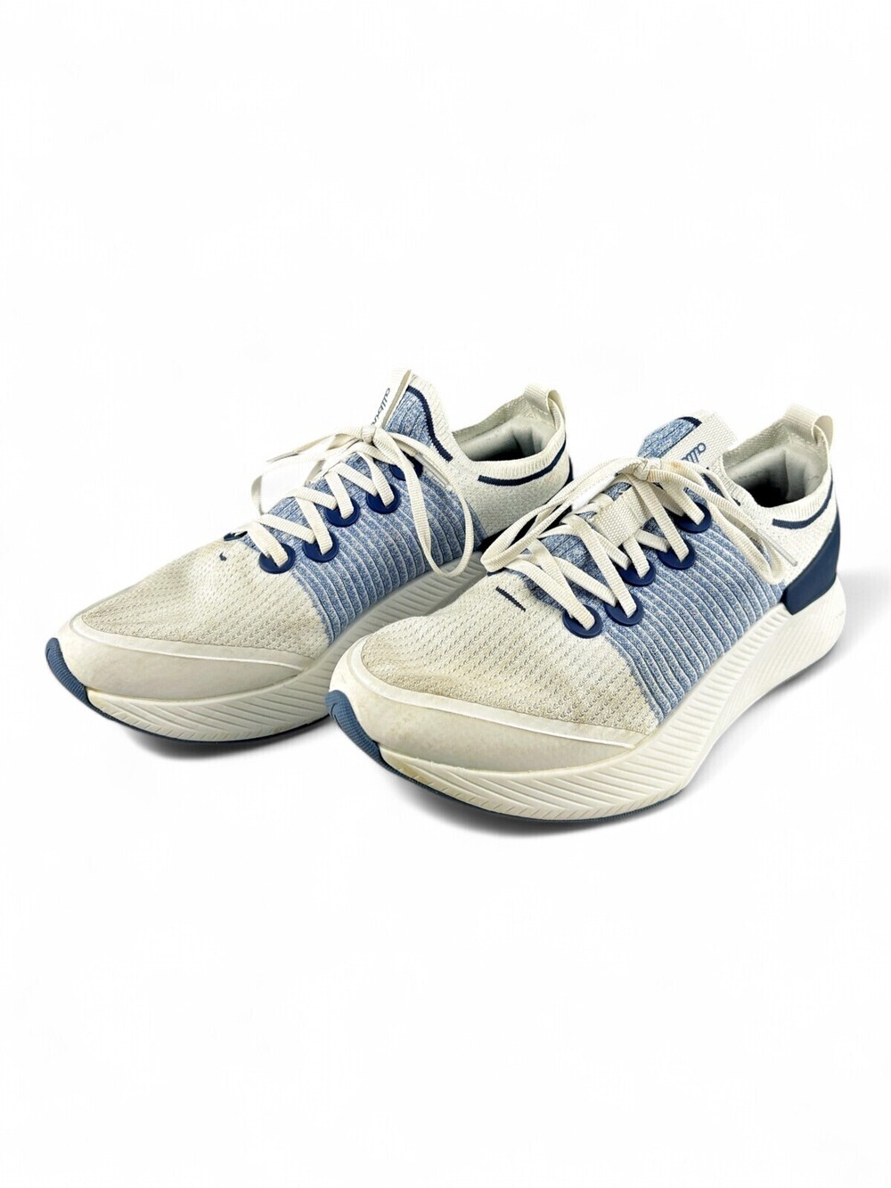 Allbirds Womens Tree Dasher Knit Running Sneakers White Blue Size 8.5 TGM3.5